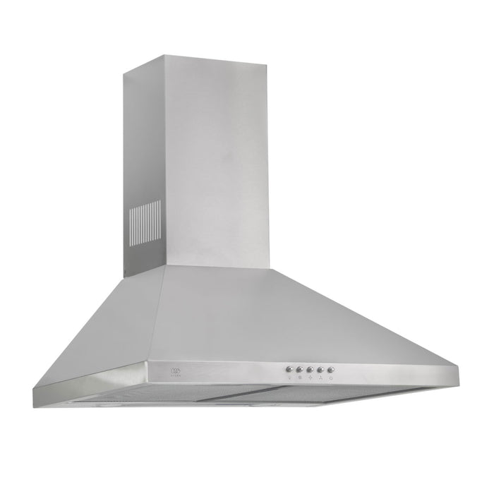 Campana de cocina de pared piramidal 60 cm en acero inoxidable