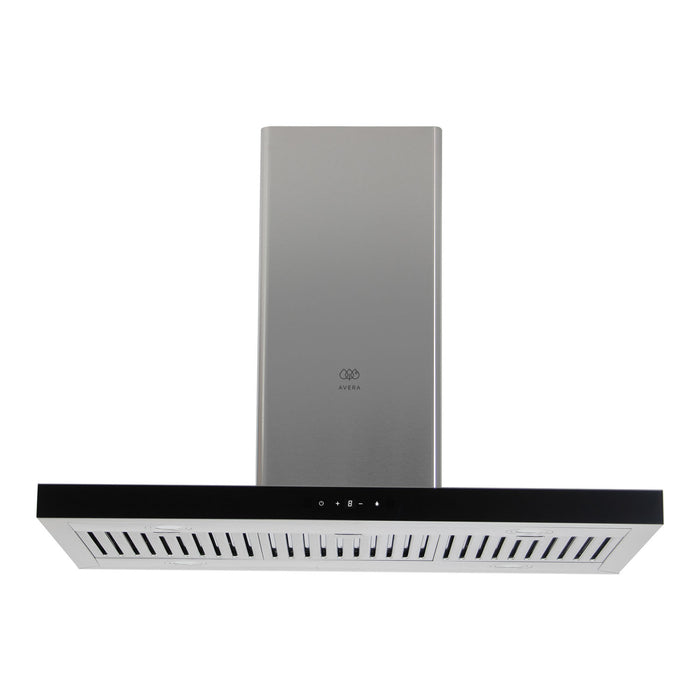 Campana de cocina de isla tipo T 90 cm acero inoxidable con tecnología sin contacto