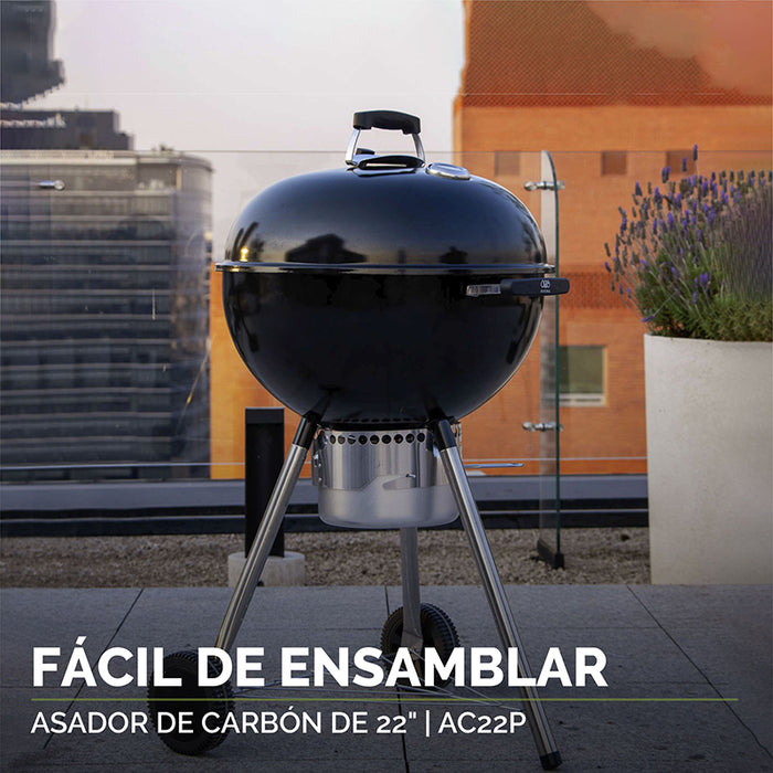 Asador en una terraza