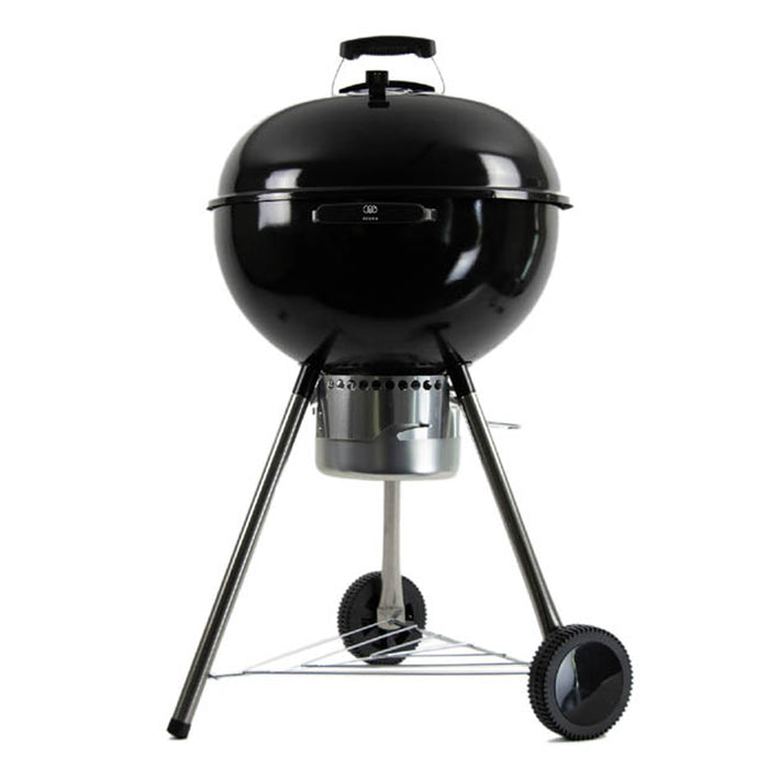Asador de carbón de 22" 56 cm con termómetro y bandeja de cenizas