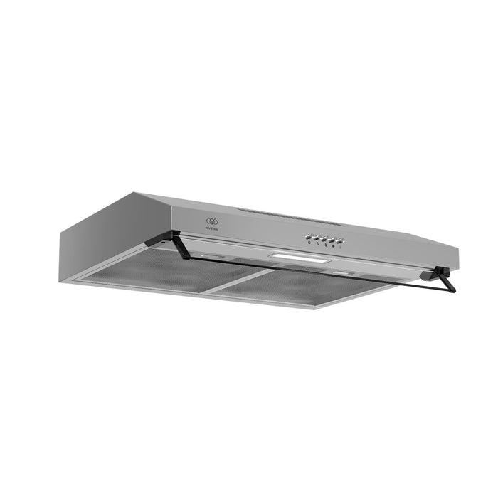 Combo Parrilla de gas 4 quemadores 58 cm + Campana de pared 60 cm
