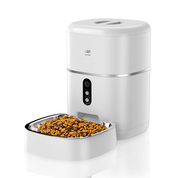 Dispensador de croquetas automático con cámara y audio bidireccional 4kg + control WiFi