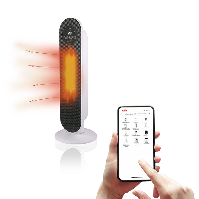 Calefactor eléctrico de cerámica ptc 80° oscilación 1500 W