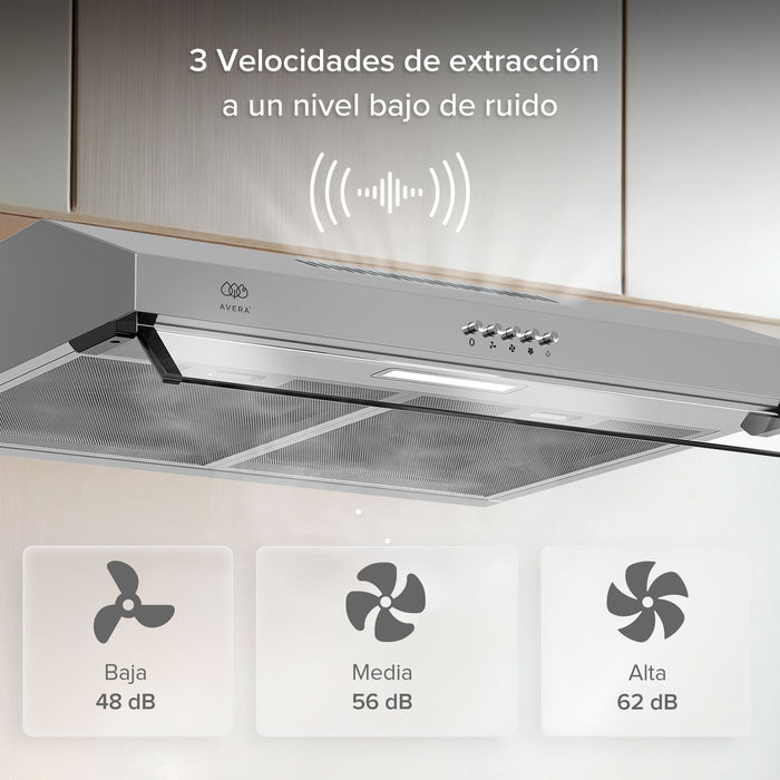 Combo Parrilla de gas 4 quemadores 58 cm + Campana de pared 60 cm