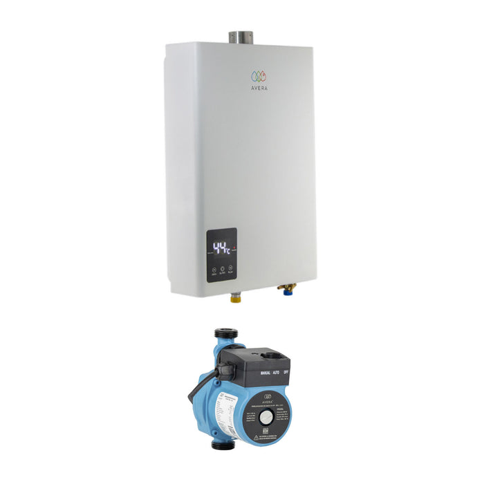 Combo Calentador modulante gas LP 14 L + Presurizador 35 L