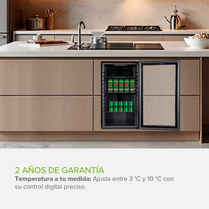 Refrigerador enfriador de bebidas 115 latas Capacidad 85L
