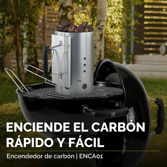 Encendedor de carbón de acero inoxidable