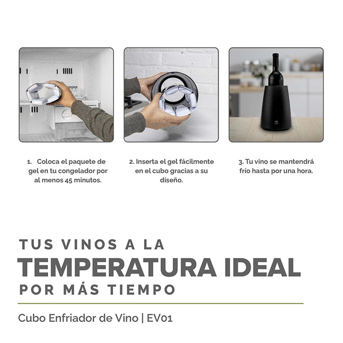 Enfriador de vinos con gel