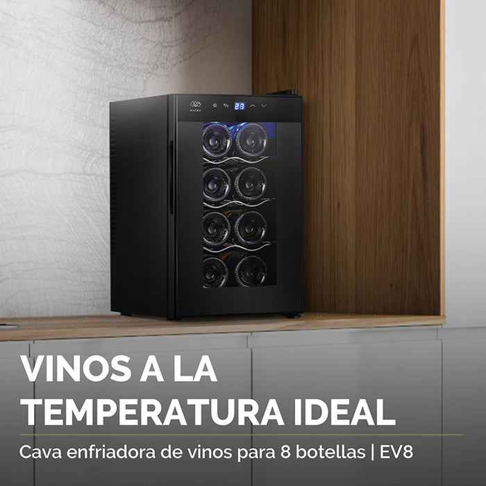 Cava de vinos 8 botellas Capacidad 25L