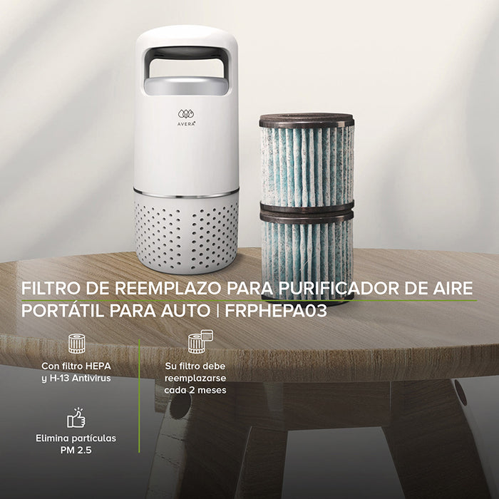 Filtro de repuesto para purificador de aire portátil PHEPA03