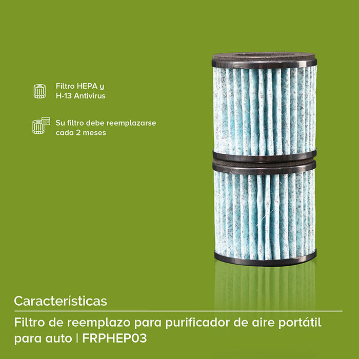 Filtro de repuesto para purificador de aire portátil PHEPA03