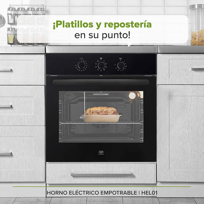 Horno eléctrico empotrado en cocina