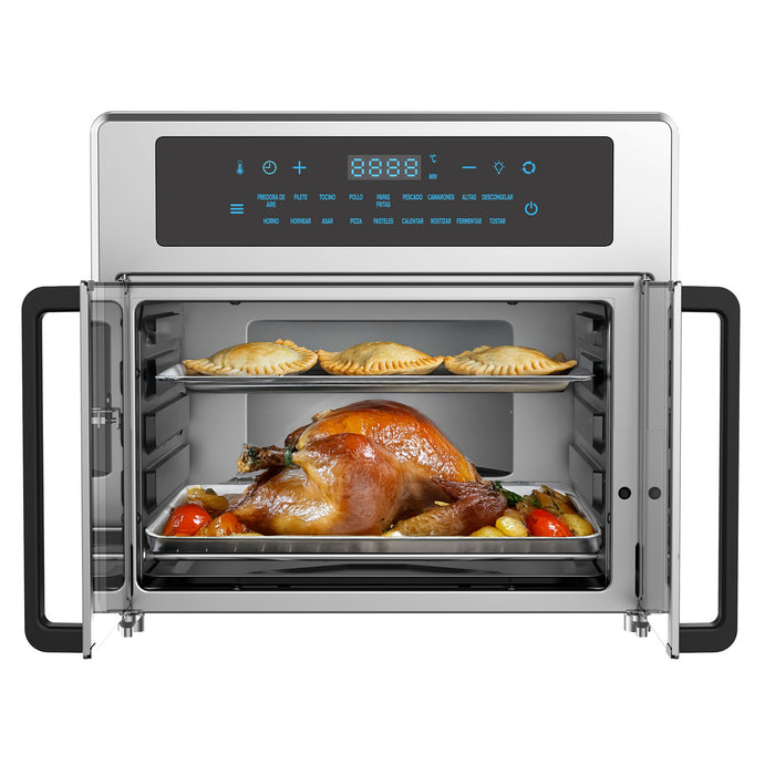 Horno eléctrico y freidora de aire de puertas francesas XL 25L