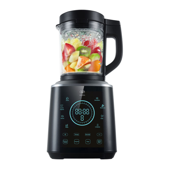 Licuadora profesional 1.7 L 1200 W digital 4 en 1 con vaso de vidrio borosilicato