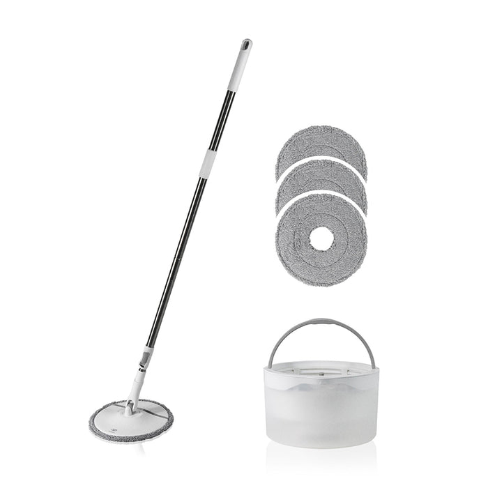 Trapeador mop de microfibra - Cubeta separa agua limpia y sucia