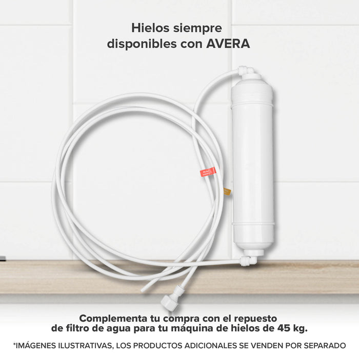 Máquina de hielo comercial con 2 tipos de llenado - hasta 45 kg al día