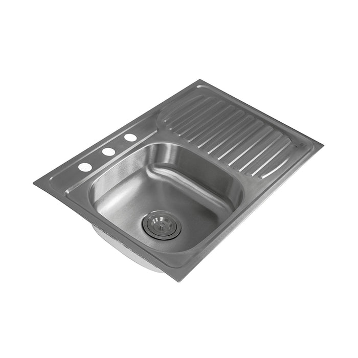 Tarja fregadero de acero inoxidable de empotre – 1 tina con escurridor
