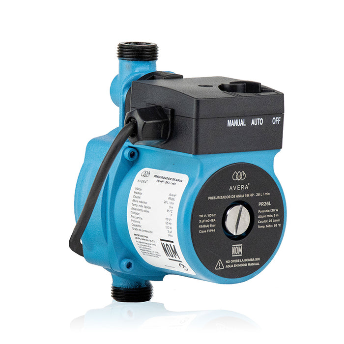 Combo Calentador instantáneo gas LP 6 L + Presurizador 26 L