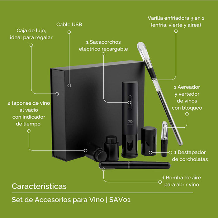 Utensilios para vino
