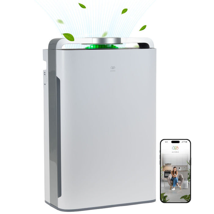 Purificador de aire con humidificador evaporativo inteligente WiFi - cubre hasta 58m2