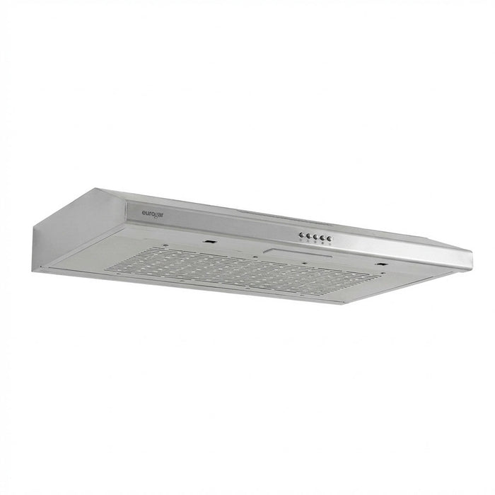 Campana de cocina de pared 80 cm, 180 m³/h de extracción, acero inoxidable