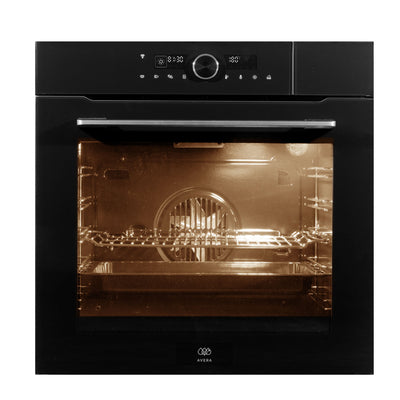 Horno empotrable eléctrico 75 L control táctil con cocción al vapor, función pizza, modo ECO y calentamiento rápido + WiFi 3400 W 220 V