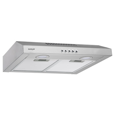 Campana de cocina de pared 50 cm, 180 m³/h de extracción, acero inoxidable - eurogar