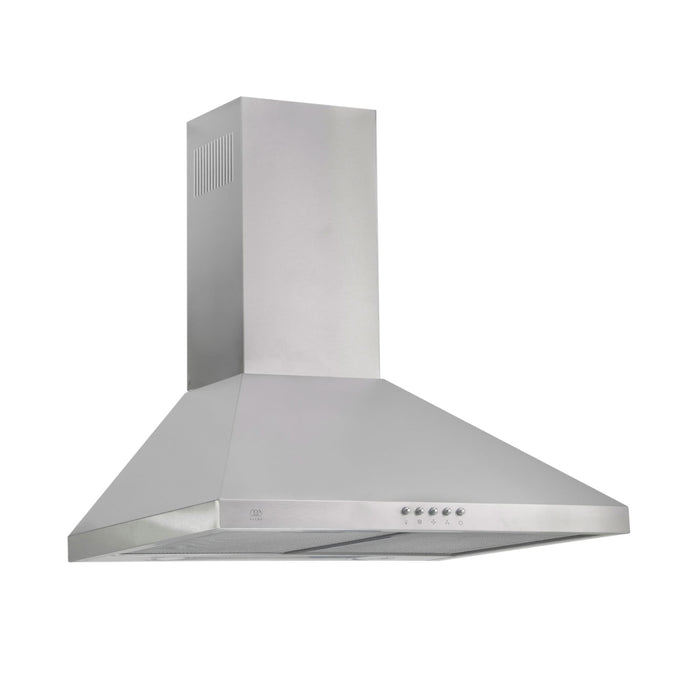 Campana de cocina de pared piramidal 60 cm en acero inoxidable