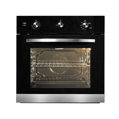 Horno empotrable a gas natural 58 L con doble zona de quemadores