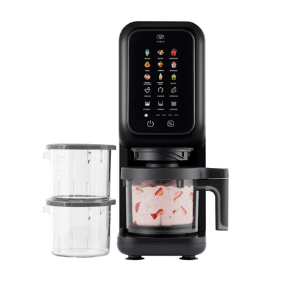 Máquina de helados, sorbetes, gelatos, yogurt helado y nieve con 3 vasos de 450ml