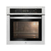 Horno de gas natural empotrable con panel táctil, funciones de freidora de aire y convección en acabado acero inoxidable.