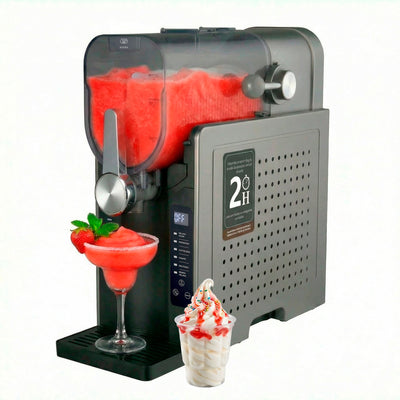 Máquina de granizados, frappés, malteadas, bebidas frías y helado suave 1.6 L control táctil