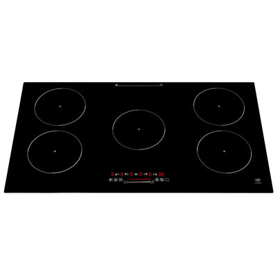 Parrilla de inducción 5 quemadores 90 cm con booster y control WiFi 7621 W 220 V