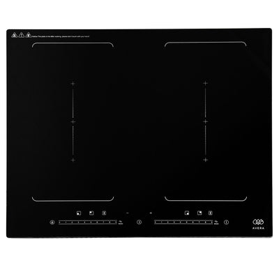 Parrilla de inducción 4 quemadores 59 cm 2 zonas flex con booster y stop&go 7000 W 220 V