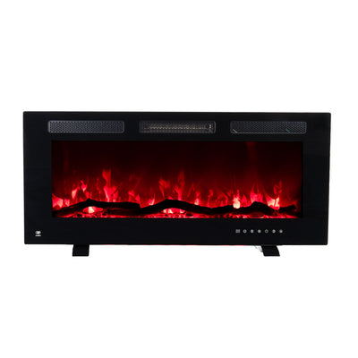 Calefactor eléctrico tipo chimenea 42" 107 cm con WiFi - cobertura 35m2