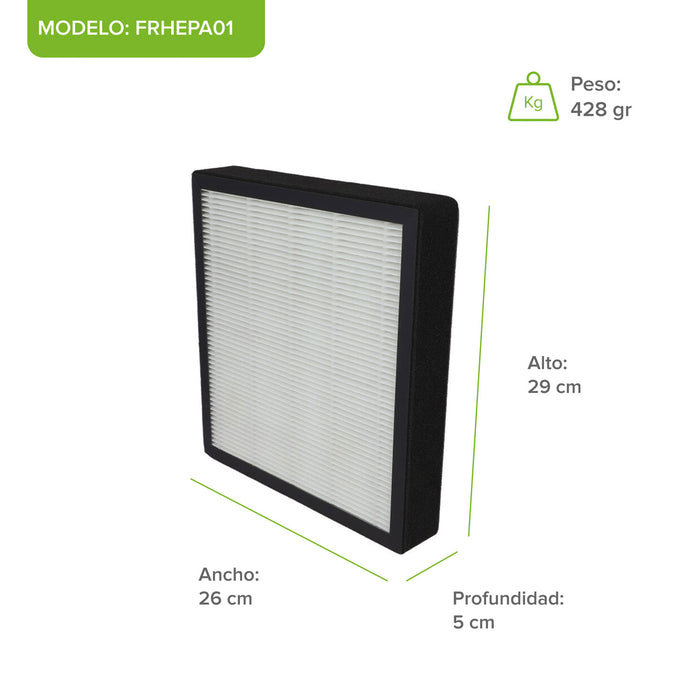 Filtro de repuesto para purificador de aire PHEPA01