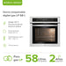 Horno empotrable a gas LP de 58L con control táctil, 14 funciones, acero inoxidable y 2 años de garantía.