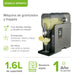 Máquina Avera de granizados y frappés 1.6L con bebida helada lista, control táctil, ideal para cocteles.