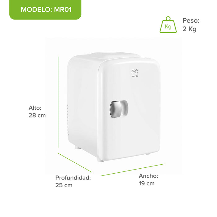 Mini refrigerador portátil 4 L para skincare y auto
