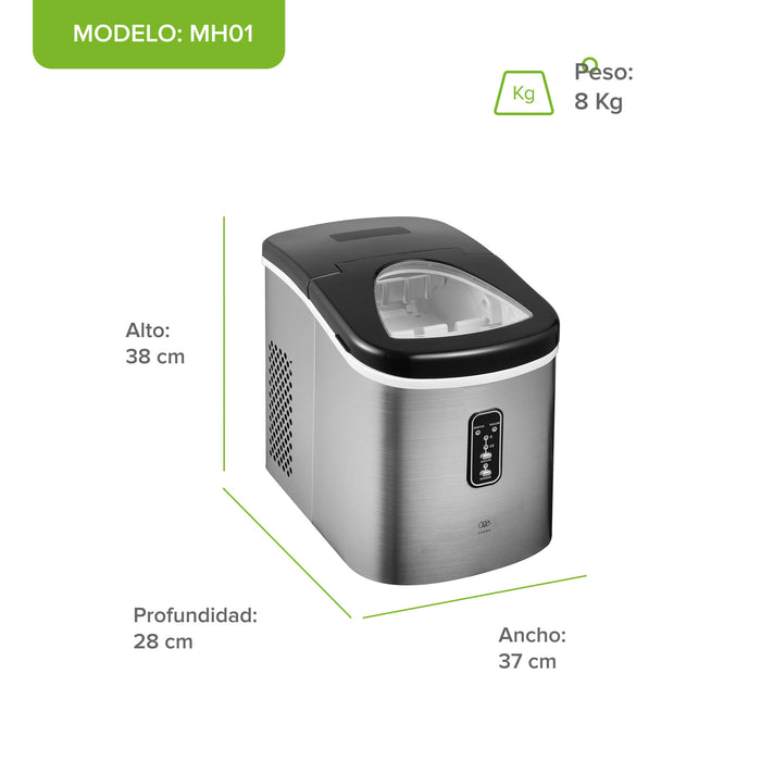 Máquina de Hielo Portátil 12kg - Hielo Bala en Minutos | Avera
