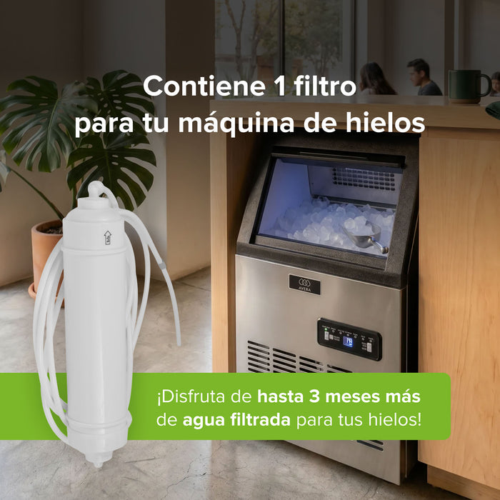 Filtro de agua para máquina de hielo comercial con 2 tipos de llenado