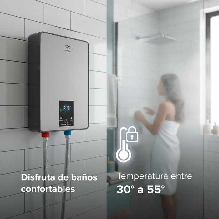 Calentador de agua instantáneo eléctrico 5 Litros compacto 220V, 1.5 servicios