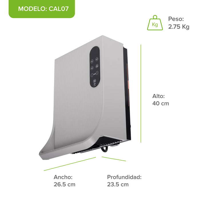 Calefactor de pared 3 en 1 con toallero, secador y deshumidificador