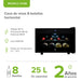 Cava de vinos horizontal para 8 botellas con panel digital, enfriamiento termoeléctrico y luz interior.