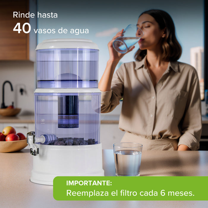 Filtro de agua 10 L - 3 etapas de filtrado