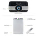 Purificador de aire con panel digital, luz indicadora de calidad de aire, tanque de 1.3 L y control remoto.