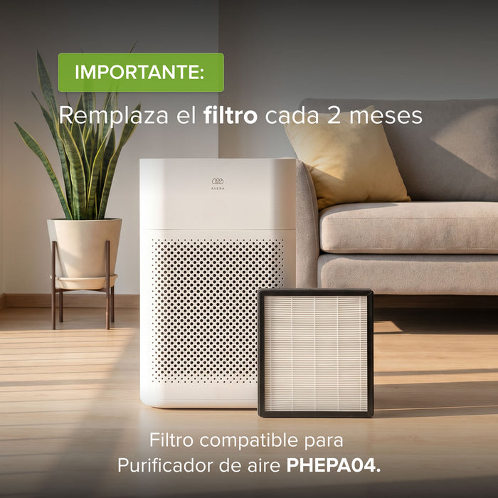 Filtros de repuesto para purificador de aire con humidificador PHEPA04