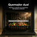 Horno empotrable a gas 60cm con quemador dual y resistencia superior e inferior para horneado uniforme de alimentos.