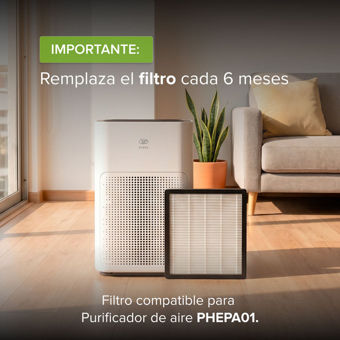 Filtro de repuesto para purificador de aire PHEPA01