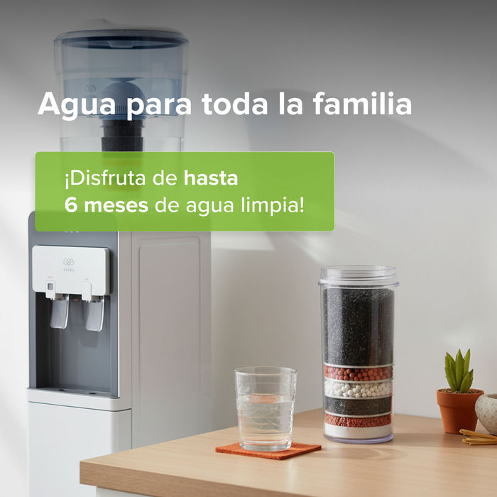 Cartucho de repuesto para filtro de agua tipo garrafón 20 L